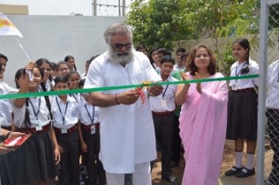 Yograj Singh Inaugurates Multigame Court at Hallmark public school