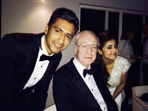 Zubaan actor Vicky Kaushal meets Sir Micheal Caine