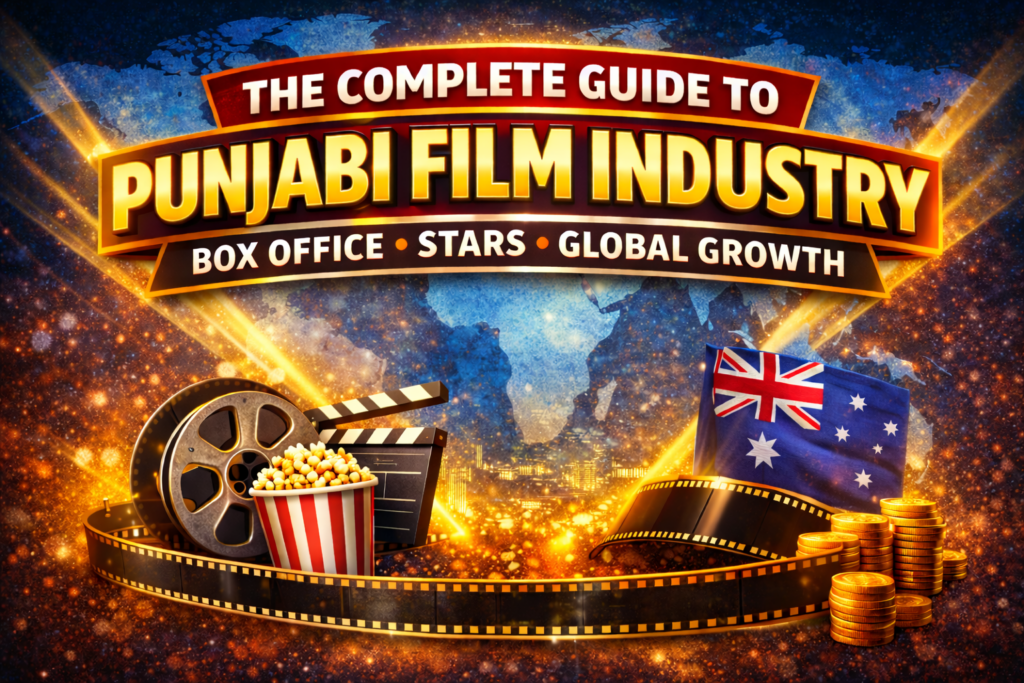 Punjabi film industry complete guide thumbnail showing box office analysis, global growth and cinema trade insights