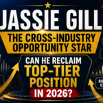 Jassie Gill trade analysis 2026 thumbnail with gold text, music and film icons, and growth arrows without celebrity image