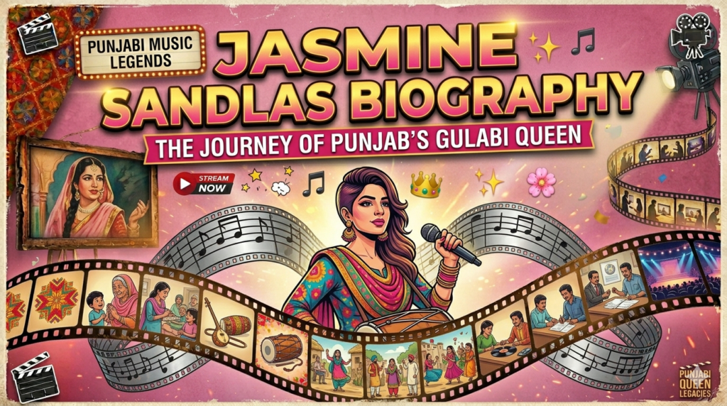 Jasmine Sandlas performing as one of the leading Punjabi singers known for her unique musical style and global popularity.
