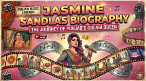 Jasmine Sandlas performing as one of the leading Punjabi singers known for her unique musical style and global popularity.