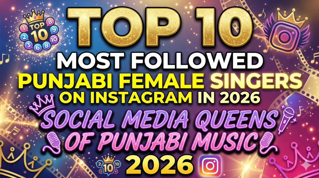Top Punjabi female singers with the biggest Instagram followings in 2026.