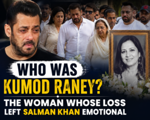 Salman Khan attending Kumod Raney’s funeral and appearing emotional alongside members of the Khan family.