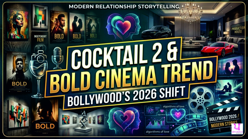 Cocktail 2 Bollywood film concept showing modern urban romance, bold relationship storytelling and new-age cinema trend in India 2026