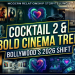 Cocktail 2 Bollywood film concept showing modern urban romance, bold relationship storytelling and new-age cinema trend in India 2026