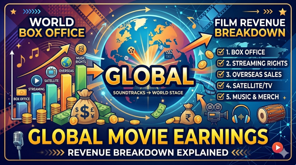 Punjabi movies global earnings breakdown showing box office, OTT platforms, overseas collections, and music revenue streams