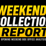 Weekend Collection Report thumbnail with bold yellow and white text on a black background, highlighting opening weekend box office analysis.