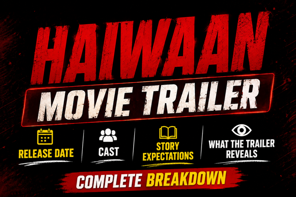 Haiwaan Movie Trailer release date cast story expectations and trailer details