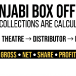 Punjabi box office collection calculation showing gross, net, distributor share and theatre share