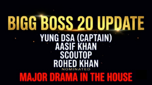 Bigg Boss 20 latest update featuring Yung DSA as first captain and current nominations