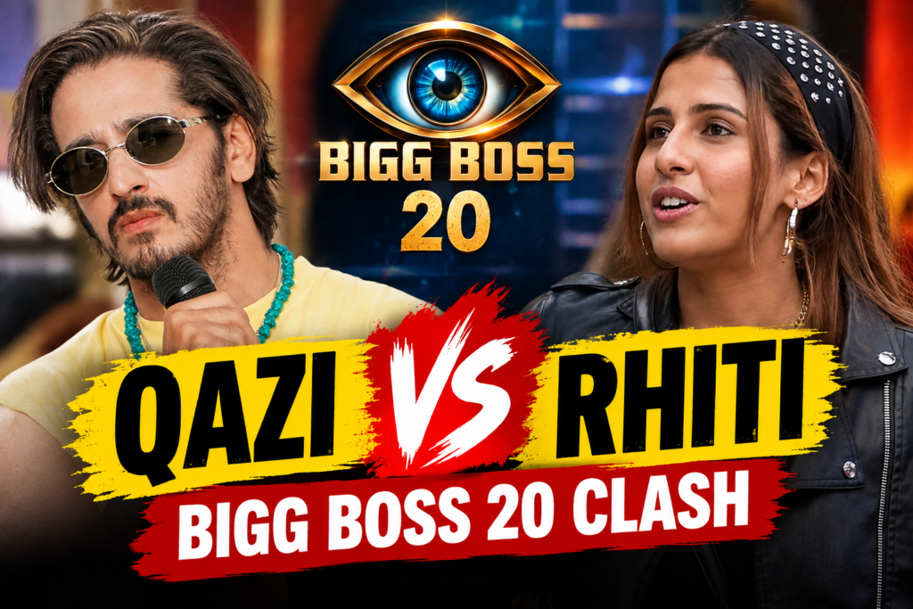Bigg Boss 20 Qazi Touqeer vs Rhiti Tiwari — Heated Clash Sparks Major Discussion