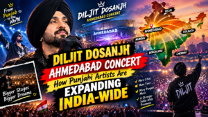Diljit Dosanjh Ahmedabad Concert 2026 highlighting the nationwide expansion of Punjabi music
