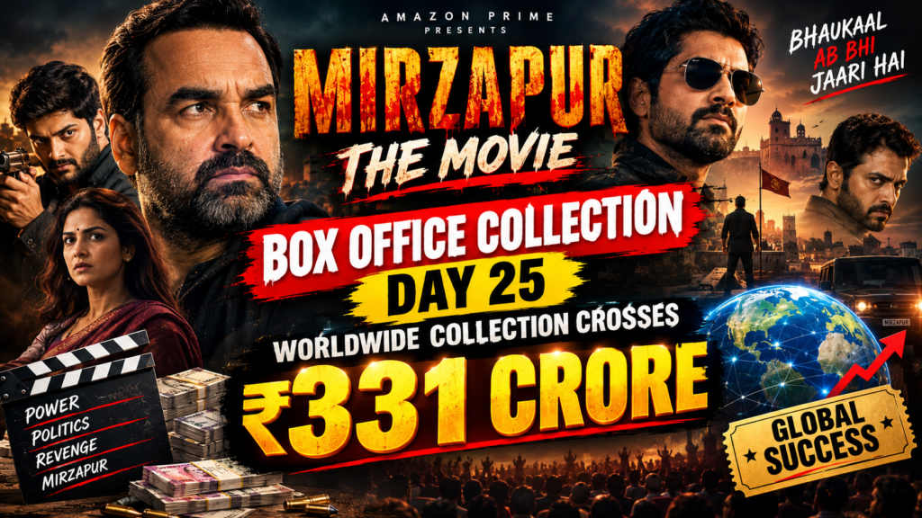 Mirzapur The Movie Box Office Collection Day 25 worldwide collection crosses ₹331 crore