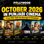October 2026 Punjabi cinema release calendar featuring Mor Sab Da Banuga, Eh Din Roz Ni Aune, Thappi and Daudaak