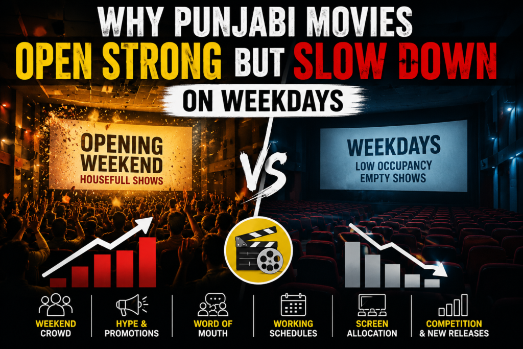 Punjabi movies opening strong but slowing down on weekdays at the box office