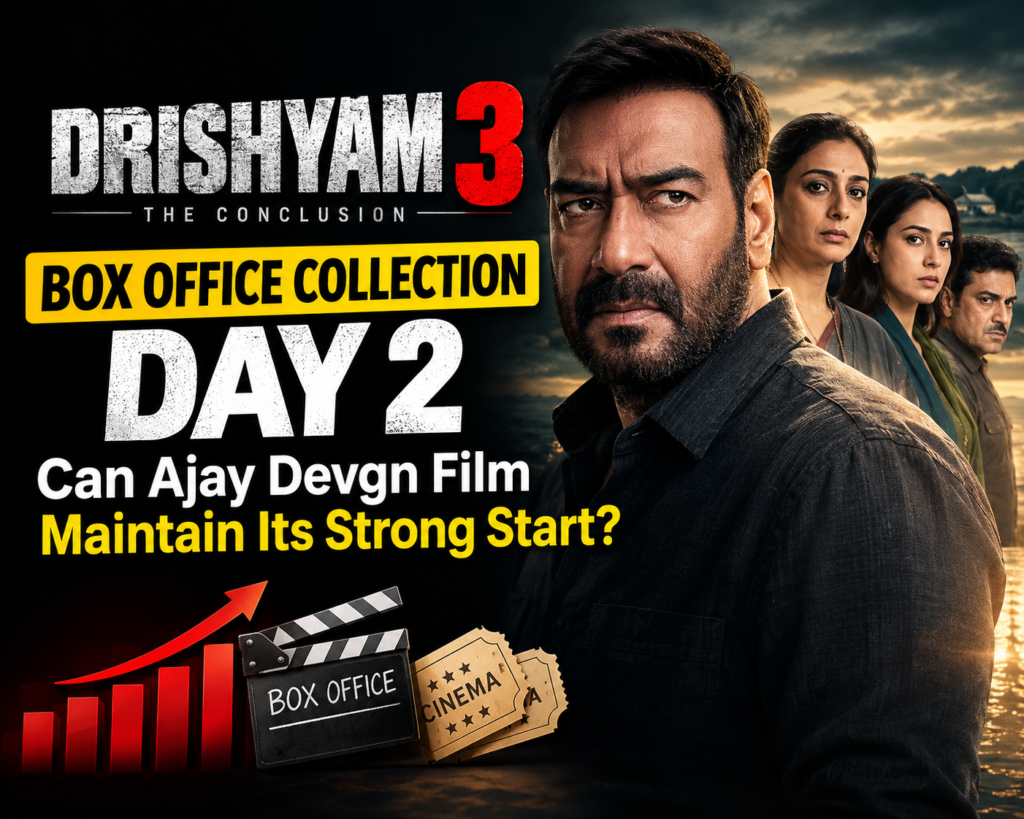 Drishyam 3 Box Office Collection Day 2 featuring Ajay Devgn